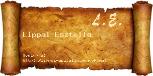 Lippai Esztella névjegykártya